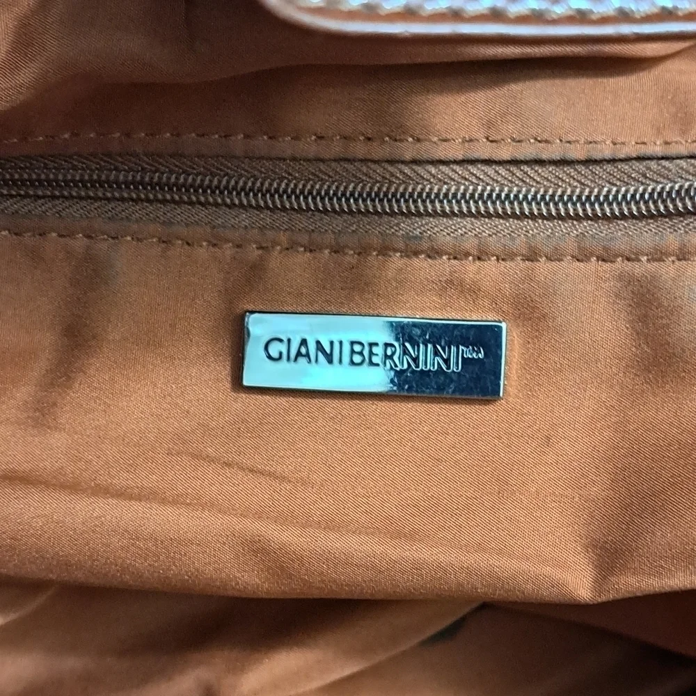 Giani Bernini Two Tone Genuine Leather Tote Bag